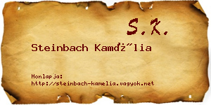 Steinbach Kamélia névjegykártya